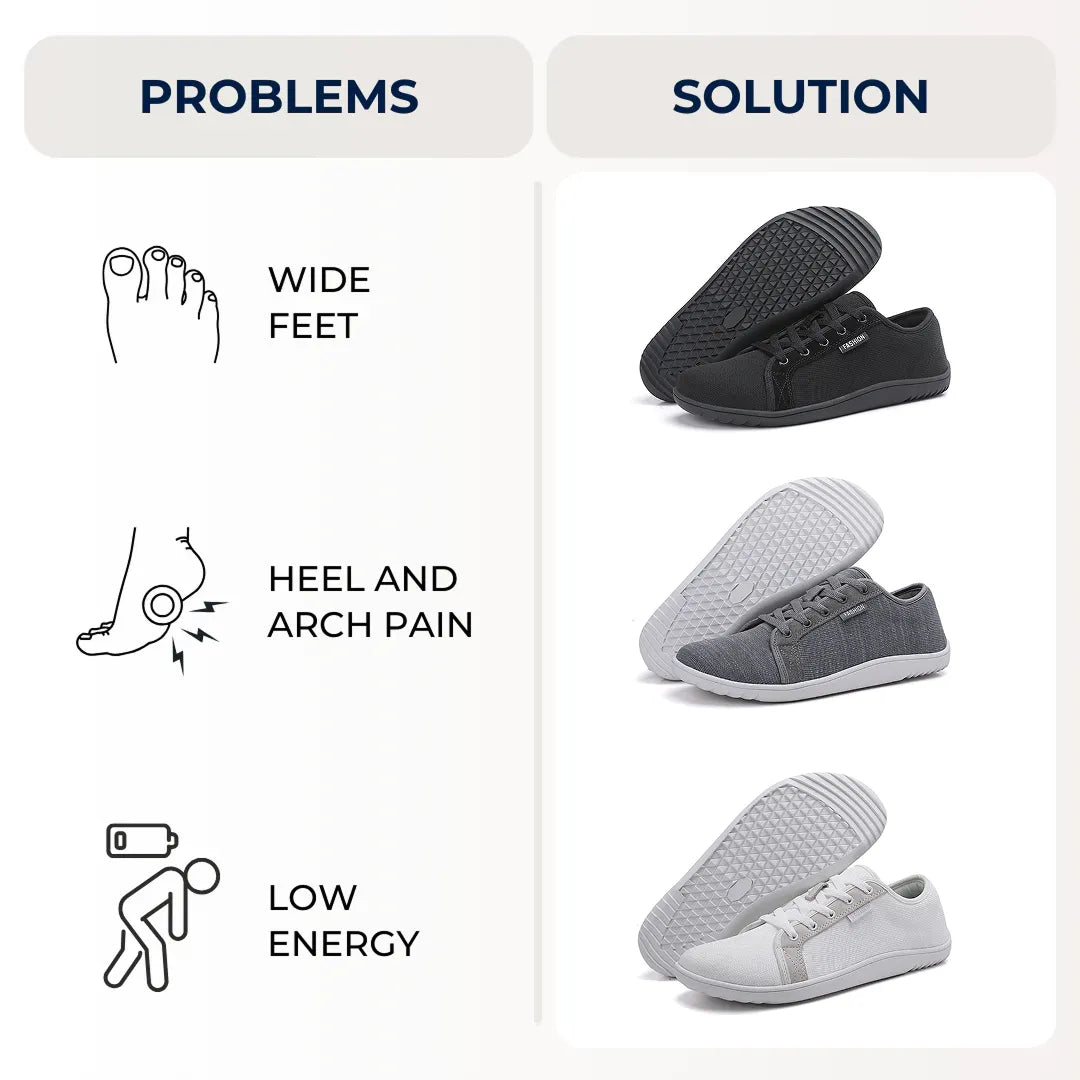 WideFlex - Comfort & Orthopedic Zero-Drop Walking Shoes (Unisex)