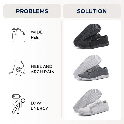 WideFlex - Comfort & Orthopedic Zero-Drop Walking Shoes (Unisex)